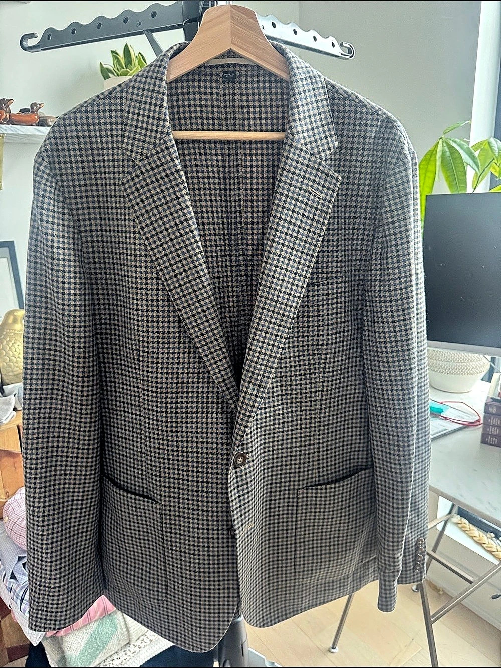 J.Crew Ludlow Slim-fit suit jacket in English cotton-wool blend by Abraham Moon